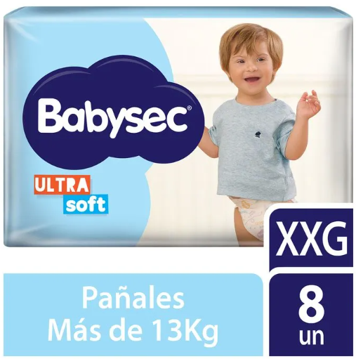 PAÑALES BABY SEC ULTRA SEC/SOFT XXG 8UN