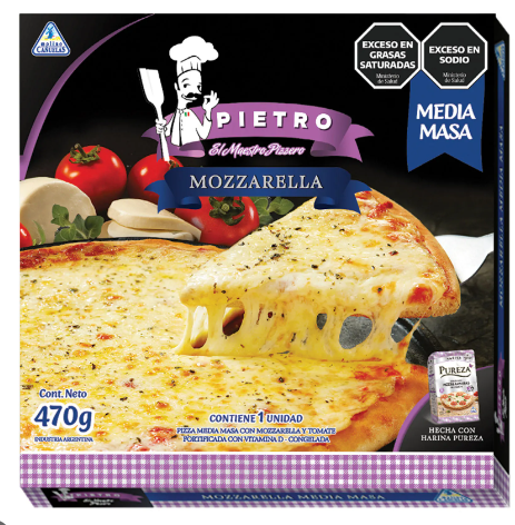 PIZZA MUZZARELLA PIETRO 470GR