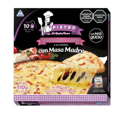 PIZZA PIETRO MOZZARELLA Y J&Q MASA MADRE