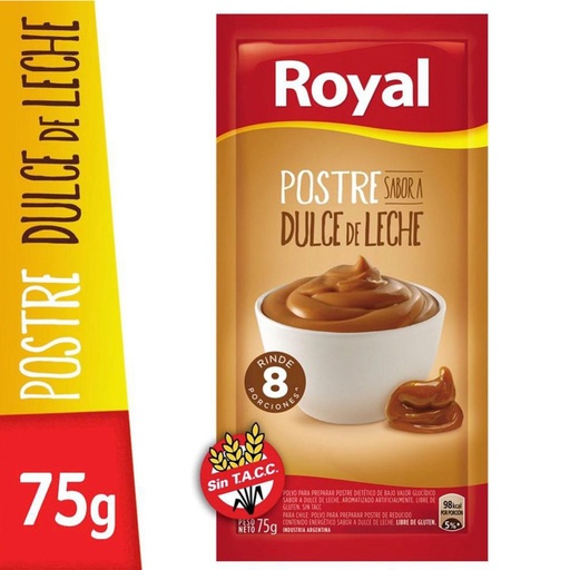 POSTRE ROYAL SABOR DULCE DE LECHE 75GR