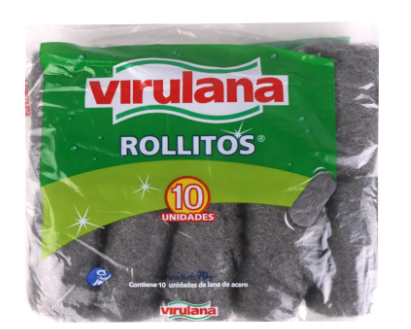 ROLLITOS DE ACERO VIRULANA 10 UNIDADES