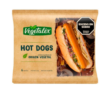 SALCHICHAS HOTDOGS VEGETALEX