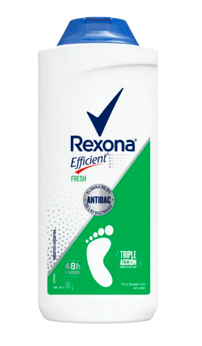 TALCO PARA PIES REXONA EFFICIENT FRESH 100G