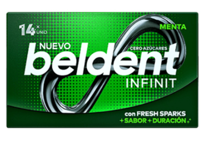CHICLES BELDENT INFINIT MENTA 14 UNIDADES