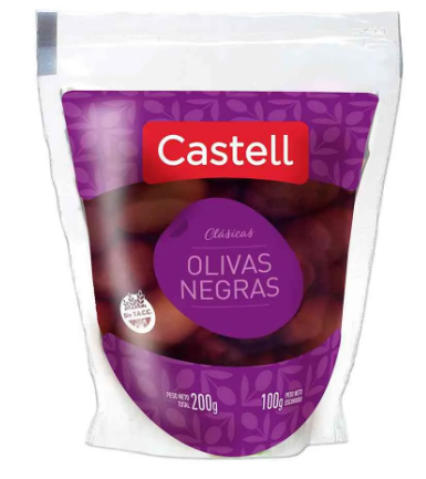 ACEITUNAS NEGRAS CASTELL 100GR