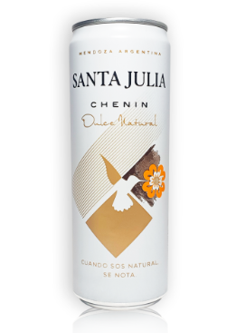 VINO BLANCO SANTA JULIA CHENIN DULCE NATURAL LATA 355CC