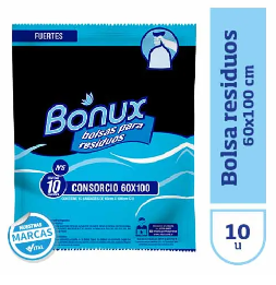 BOLSAS DE CONSORCIO BONUX 60X100 10UN