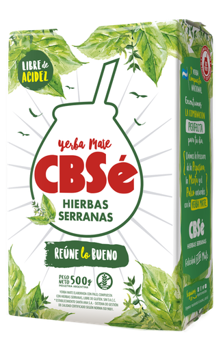 YERBA MATE CBSE HIERBAS SERRANAS 500GR NUEVO