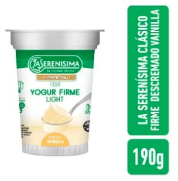 YOGURT LA SERENISIMA FIRME LIGHT VAINILLA 190GR