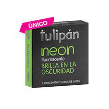 PRESERVATIVOS TULIPAN NEON FLUORESCENTE