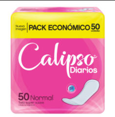 PROTECTORES DIARIOS CALIPSO NORMAL SUAVE 50U