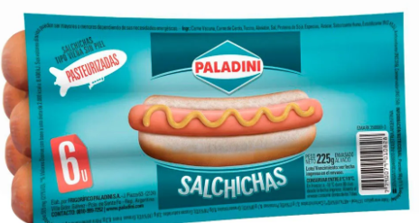 SALCHICHAS PALADINI X6