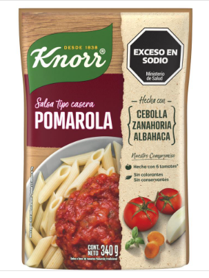 SALSA LISTA KNORR POMAROLA TIPO CASERA 340GR