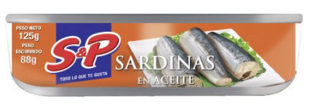 SARDINAS EN ACEITE Y AGUA S&P 125G