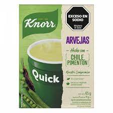 SOPA KNORR QUICK ARVEJAS CON CHILE