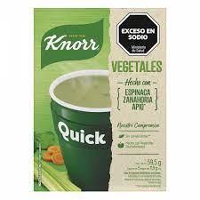 SOPA QUICK KNORR VEGETALES 63GR