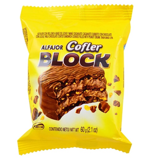 ALFAJOR  TRIPLE BLOCK 60GR