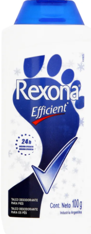 TALCO PARA PIES REXONA EFFICIENT ORIGINAL 100G