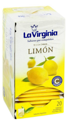 TE LA VIRGINIA SABOR LIMON 20 SAQ.