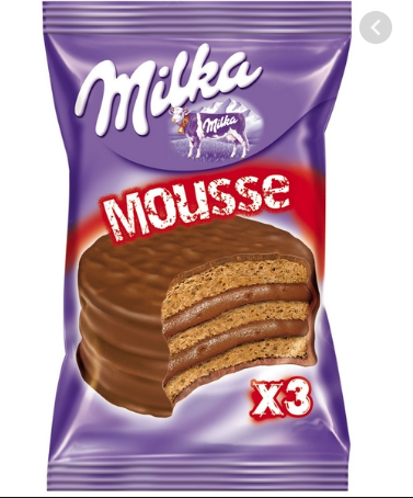 ALFAJOR MILKA MOUSSE CHOCOLATE NEGRO 55GR