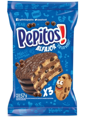 ALFAJOR PEPITOS TRIPLE 