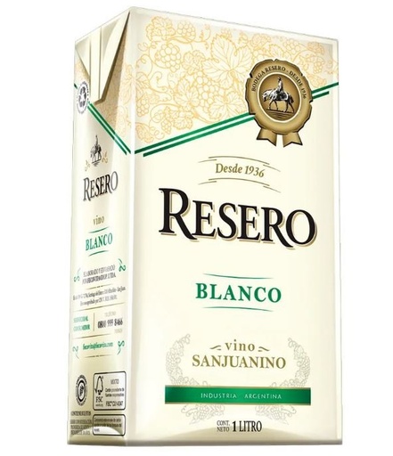 VINO BLANCO RESERO EN CAJA 1L