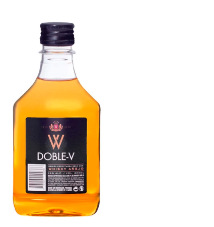 WHISKY DOBLE V PETACA 200CC