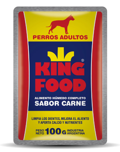 ALIMENTO PARA PERRO KING FOOD CARNE 100GR