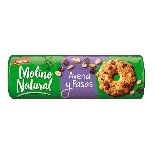 GALLETITAS MOLINO NATURAL PASAS 247GR