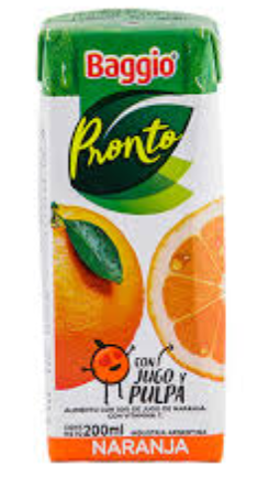 BAGGIO PRONTO NARANJA 200ML