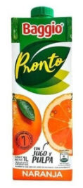 BAGGIO PRONTO NARANJA DURAZNO 1L