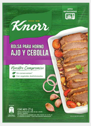 BOLSA PARA HORNO KNORR AJO Y CEBOLLA