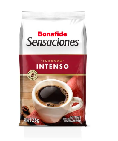 CAFE MOLIDO BONAFIDE SENSACIONES INTENSO 125GR