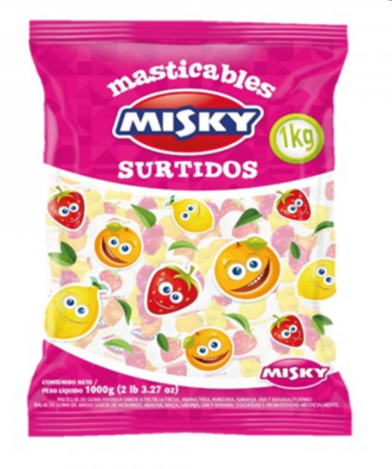 CARAMELOS MASTICABLE MISKY XG