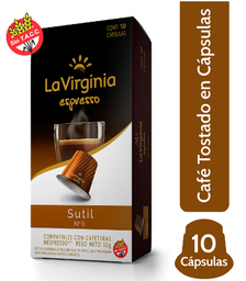 CAPSULAS CAFE LA VIRGINIA SUTIL X10