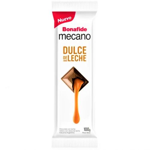 CHOCOLATE MECANO RELLENO DULCE DE LECHE