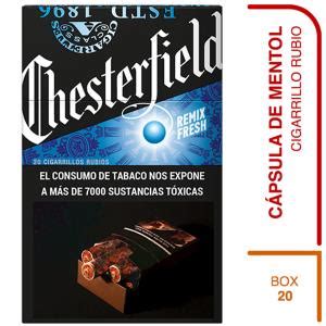 CIGARRILLOS CHESTERFIELD BLUE MOTION BOX 20