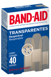 CURITA BAND-AID TRANSPARENTES X1