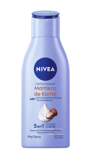 CREMA CORPORAL NIVEA 5 EN 1 MANTECA DE KARITE125GR