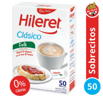 EDULCORANTE HILERET CLASICO FORTE 50 SOBRES