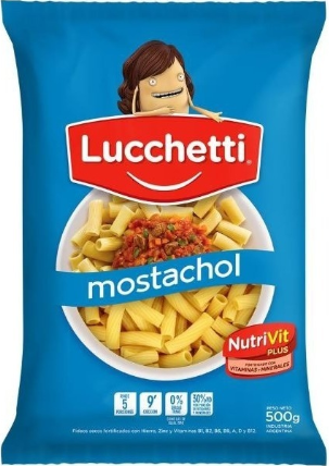 FIDEOS LUCCHETTI MOSTACHOL  500GR