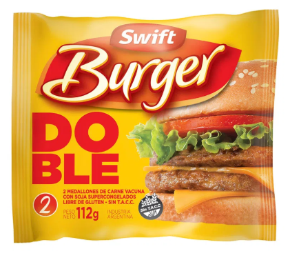 HAMBURGUESA SWIFT DOBLE 112GR