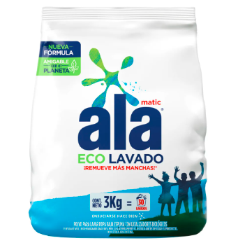 JABON EN POLVO ALA MATIC ECOLAVADO 3KG