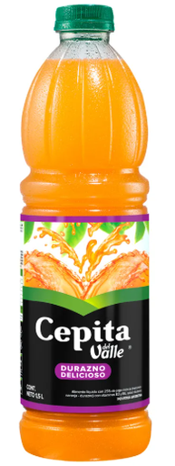 JUGO CEPITA SABOR DURAZNO DELICIOSO 1,5L BOTELLA