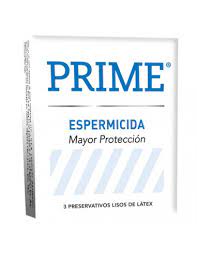 PRESERVATIVOS PRIME ESPERMICIDA X3