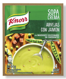SOPA CREMA KNORR ARVEJAS CON JAMON
