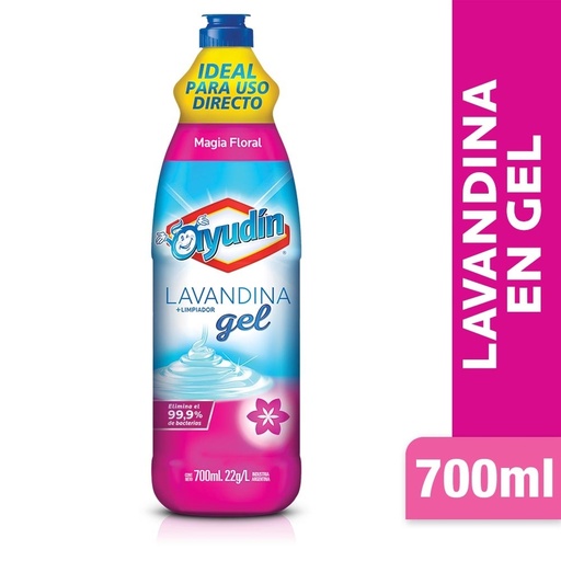 LAVANDINA EN GEL AYUDIN AROMA FLORAL750ML