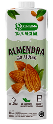 LECHE DE ALMENDRAS SIN AZUCAR 1L