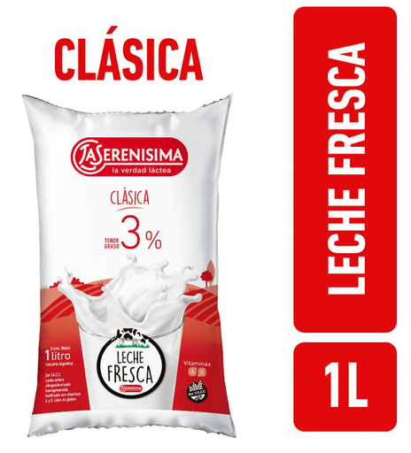 LECHE FRESCA LA SERENISIMA 3%