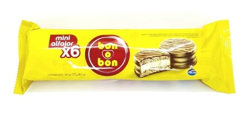 MINI ALFAJOR BON O BON NEGRO 117GR